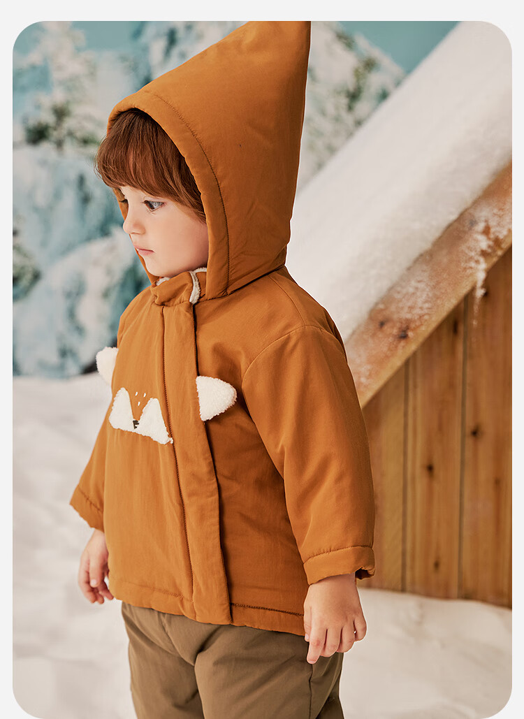 Minibala Kids Boys Girls Water and Oil Resistant Cotton Jacket Cute Baby Infant Coat 2025 Winter 1