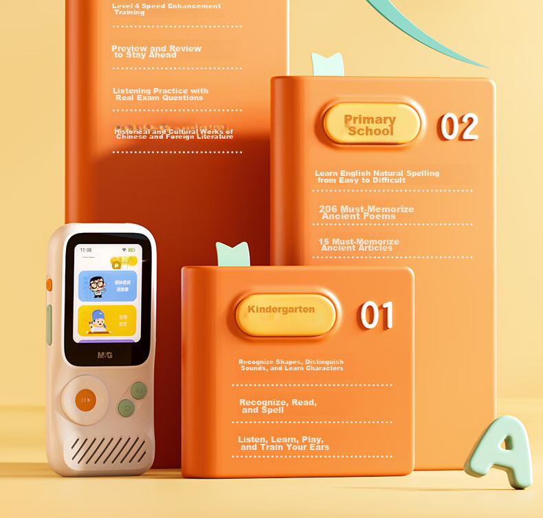 M&G Stationery, English Listening Treasure, Pocket Repeater Learning Machine for English Listening, Portable Vocabulary Player, Xuan Ling Ji Listening Device, 32GB Birthday Gift 11