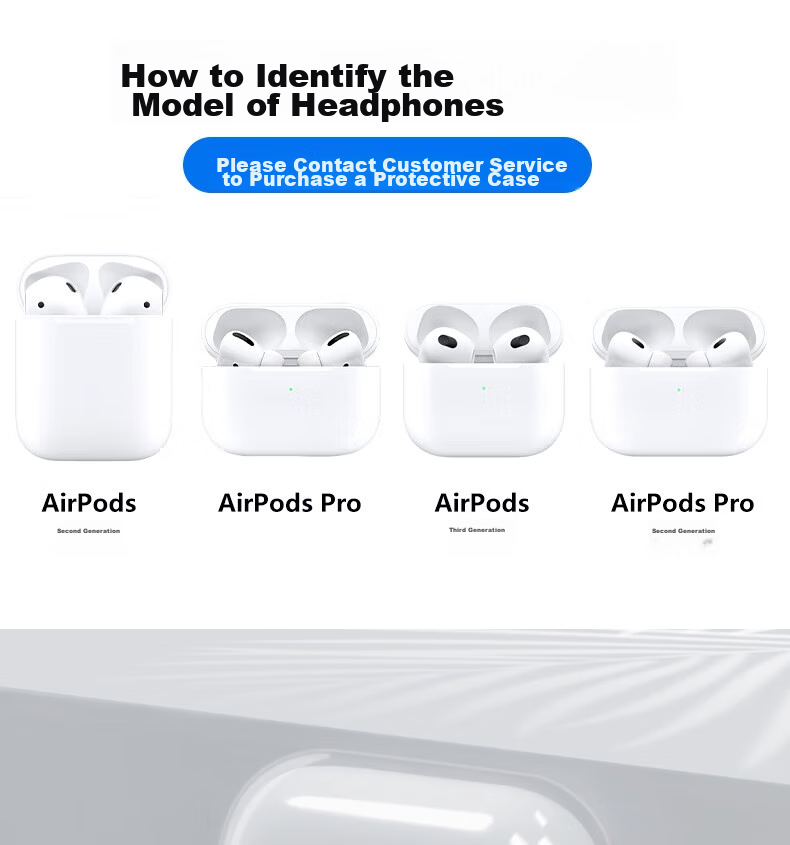 ESCASE AirPods Third Generation Protective Case, AirPods 3 Protective Cover, Apple Wireless Bluetooth Earphone Shockproof Case, Dustproof Transparent Silicone Case, Bare Phone Aesthetic + Airplane Pendant 1