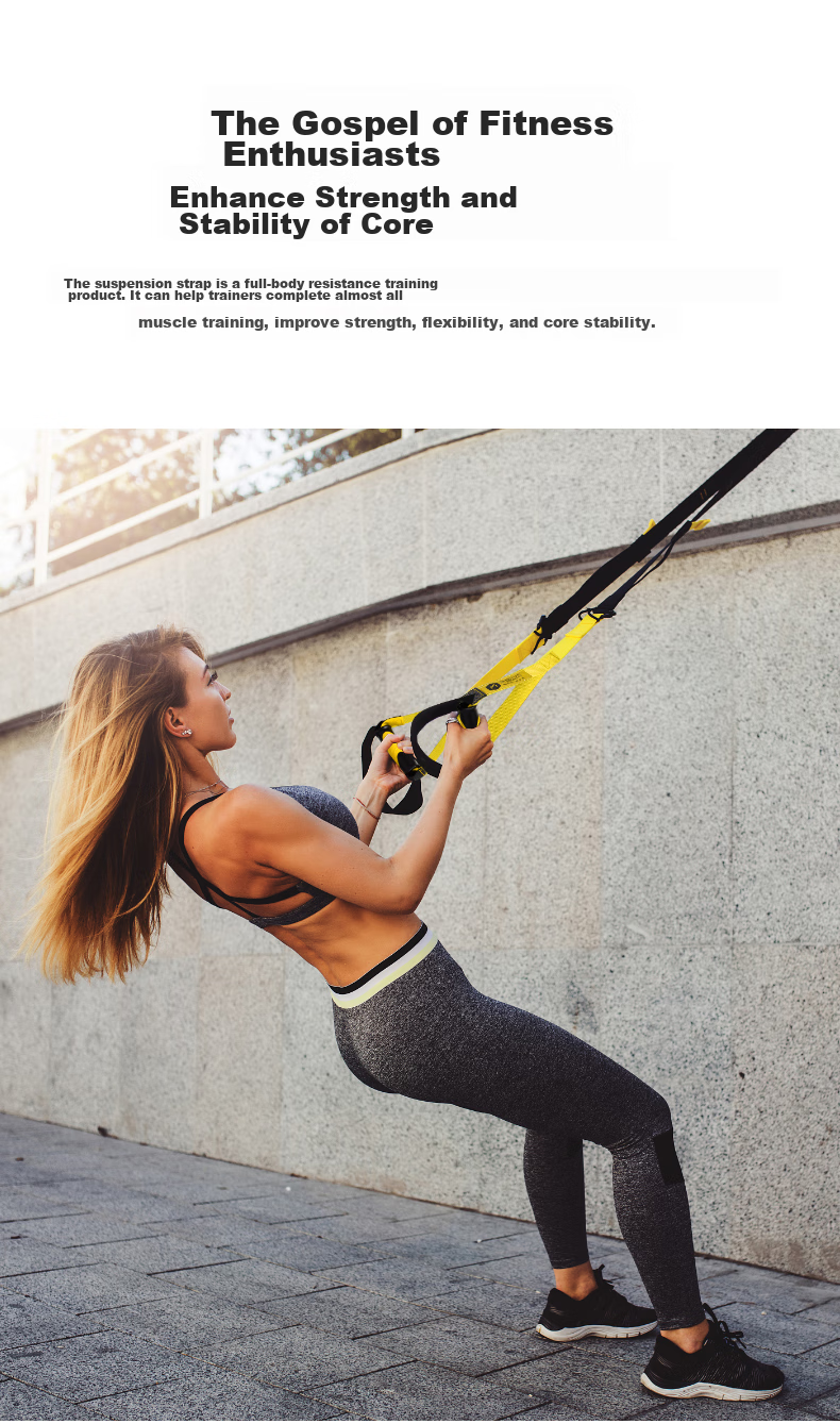 Mike TRX Suspension Training Pull Rope, Resistance Fitness Equipment for Men And Women, Home Gym Strength Training, Anti-Breakage 2