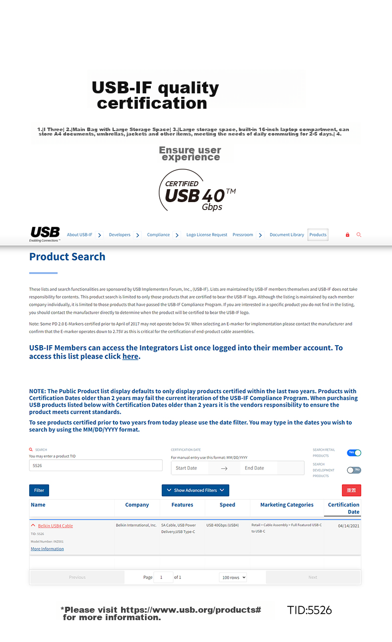 BELKIN USB4 Data Cable, Compatible with Thunderbolt 3, Full-Function Type-C Data Cable, PD Fast Charging 100W, Suitable for Apple Laptops And IPad, Black, INZ001 13
