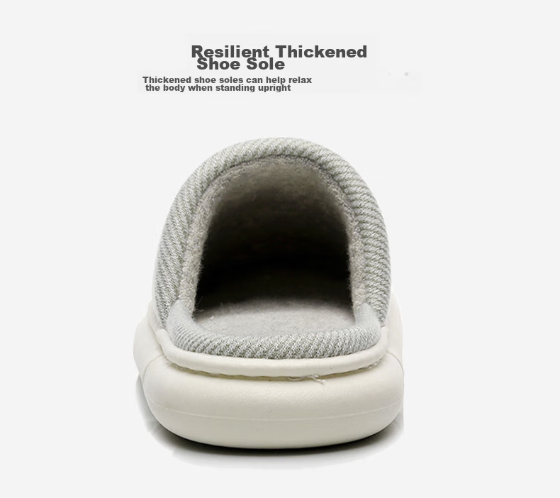 GUOLUOFEI Home Slippers, Indoor Floor Linen-Covered Head Couple Non-Slip All-Season Slippers for Men And Women, Pink, Size 36-37 5