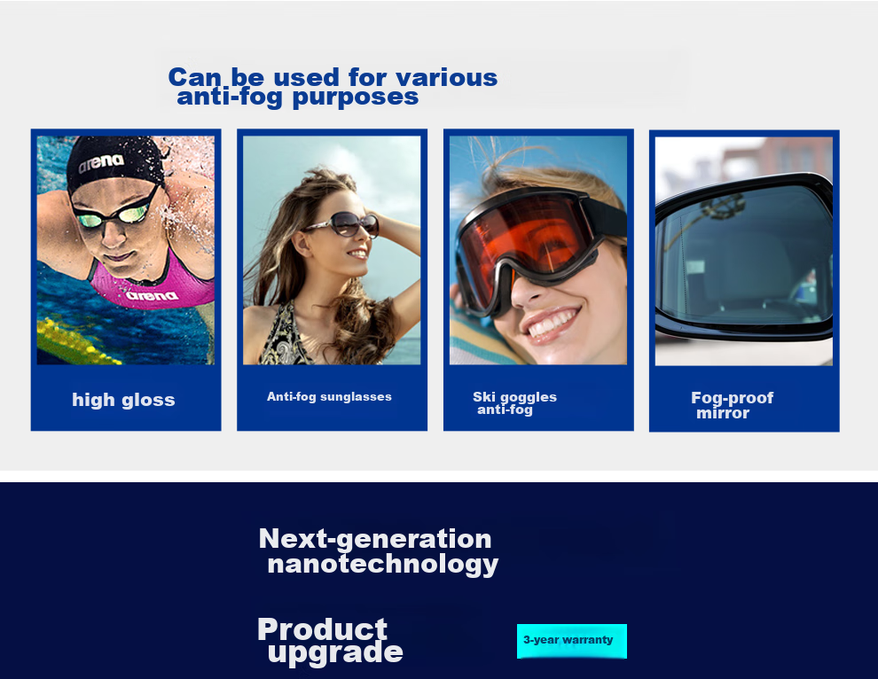 Arena Anti-Fog Spray for Swimming Goggles, Imported Professional Diving And Swimming Glasses, Waterproof High-Definition Coating Spray, Non-Irritating Winter Anti-Fog 4