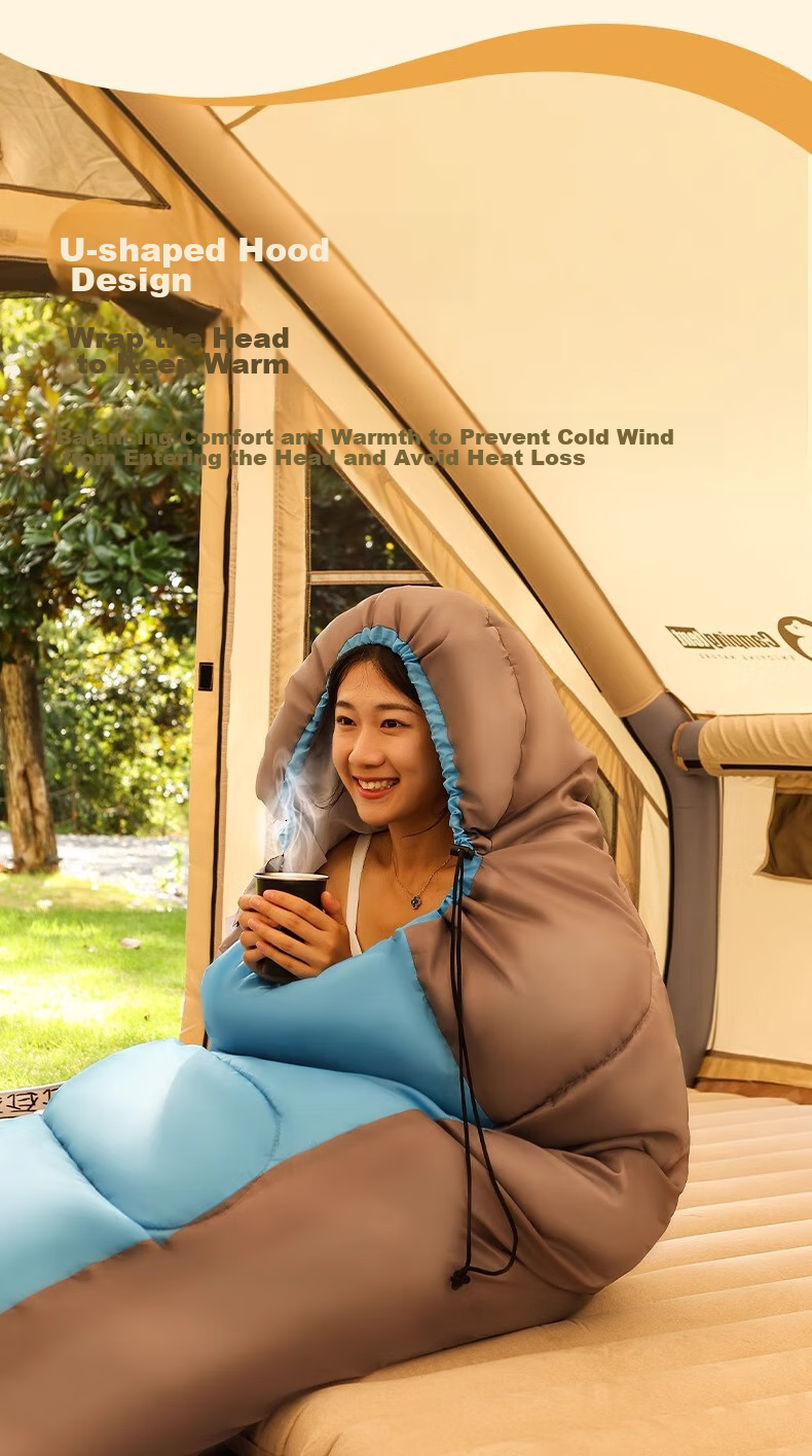BeiJiLang Sleeping Bag for Adults, Outdoor Travel, Winter And All Seasons, Warm Indoor Camping, Single Person, Dirt-Proof Cotton Sleeping Bag, 2.3KG 5