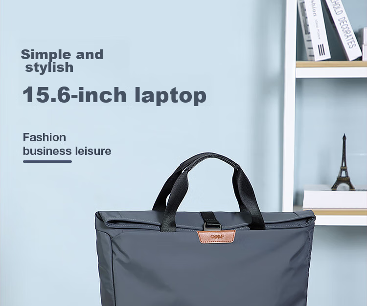 GOLF Business Briefcase, Men's Casual Large-Capacity Handbag, Can Fit 14-Inch Laptop, Fashionable Multifunctional Shoulder Crossbody Bag, 6J679424J Black 1