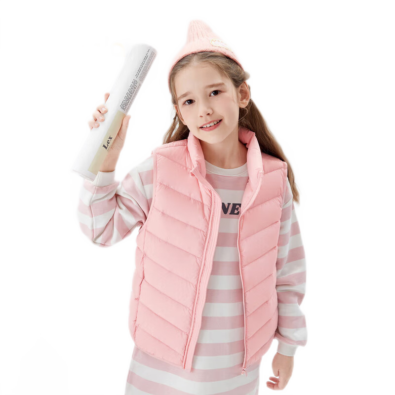 BALABALA Children's Vest, Boys And Girls down Waistcoat, Autumn And Winter Warm Inner Layer, Parent-Child Style for Small And Big Kids, Trendy, 208424101207