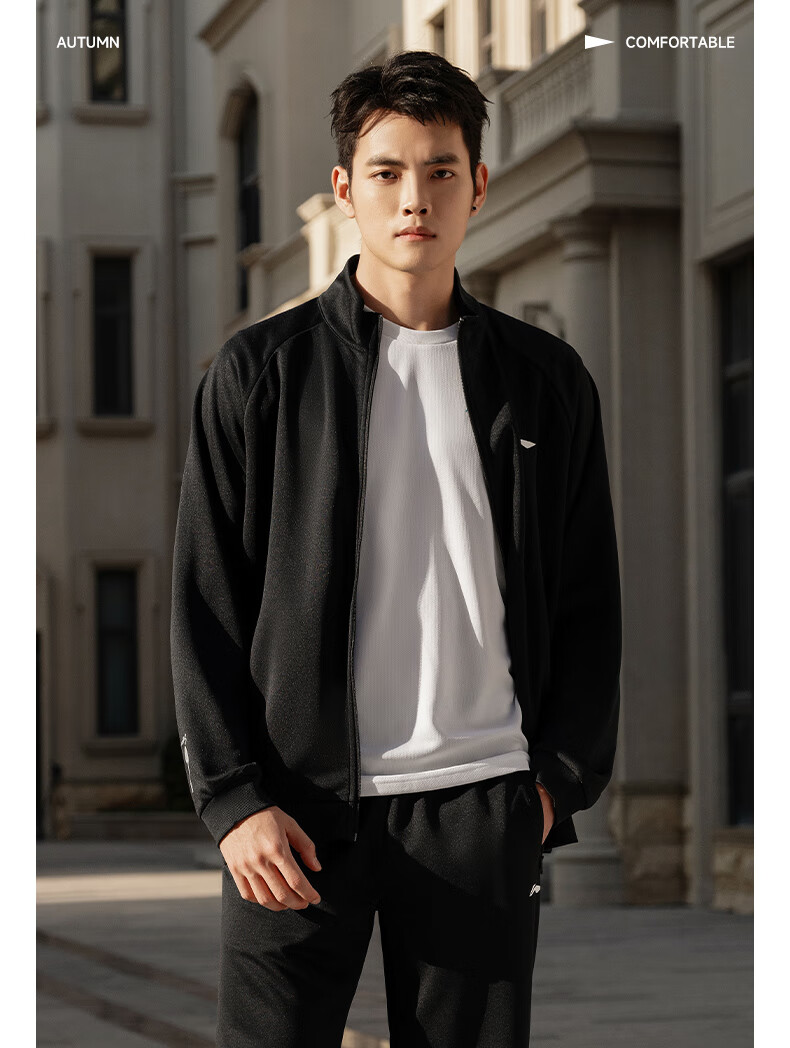 LI-NING Unisex Badminton Jacket and Sweatshirt Set Long Sleeve Autumn Winter Sports Teamwear 3XL 4