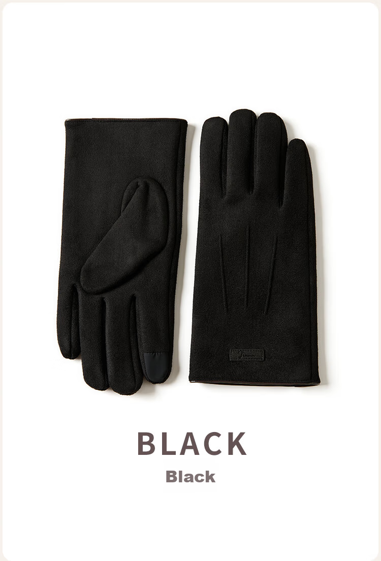 JIUMU Warm Gloves for Men, Winter Thickened Fleece-Lined, Suitable for Cycling And Driving, Windproof And Cold-Resistant, Touchscreen Compatible 14