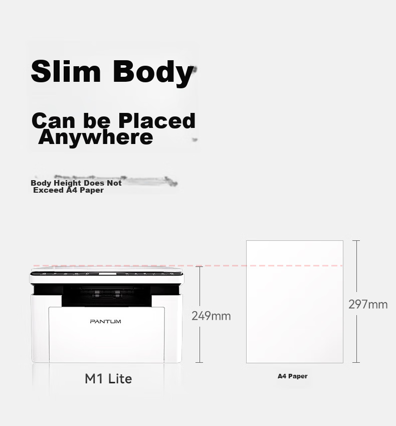 PANTUM M6202W Youth Edition Laser Printer All-In Copier Scanner for Home Wireless Mobile Printing Student Homework Printer 8