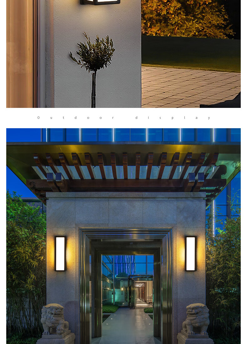 ZIDENG Outdoor Wall Light, Waterproof for Home Use, Suitable for Hallways, Stairs, Courtyard, Entrance, Modern And Simple Design, Balcony Lighting Fixture 6