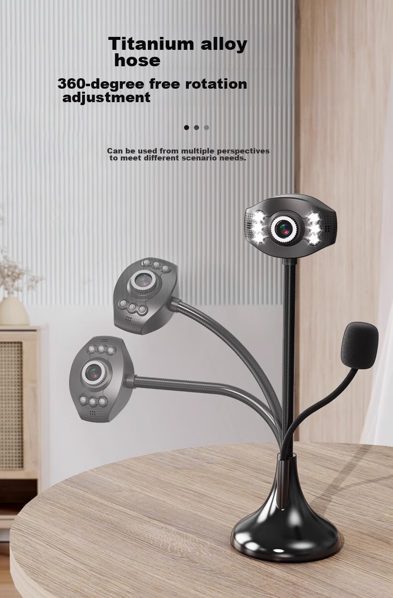 Saida SADA Computer Microphone High-Definition Webcam for Hotel Registration Computer Desktop Laptop Hotel Inn Facial Recognition 1080P Video Conference Special Use 12