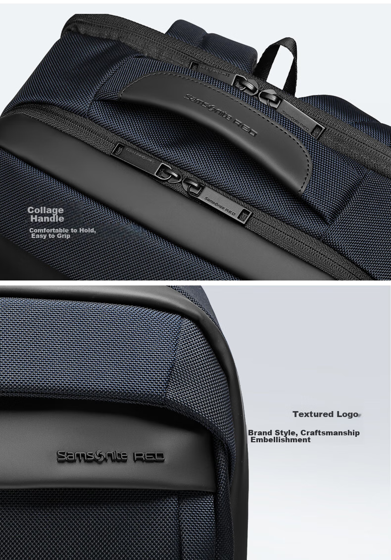 Xinxiuli Business Commute Backpack, Laptop Bag, 15.6-Inch Men's Backpack, Multifunctional Large Capacity, Eco-Friendly Antibacterial HS8 16