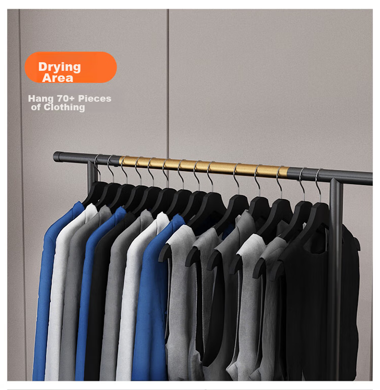 Yicainianhua Coat Rack, Floor-Standing Clothes And Hat Stand, Luxurious Bedroom Coat Hanger, Thickened Drying Rod, Multifunctional Bag Hanger, 2172-GDB 10