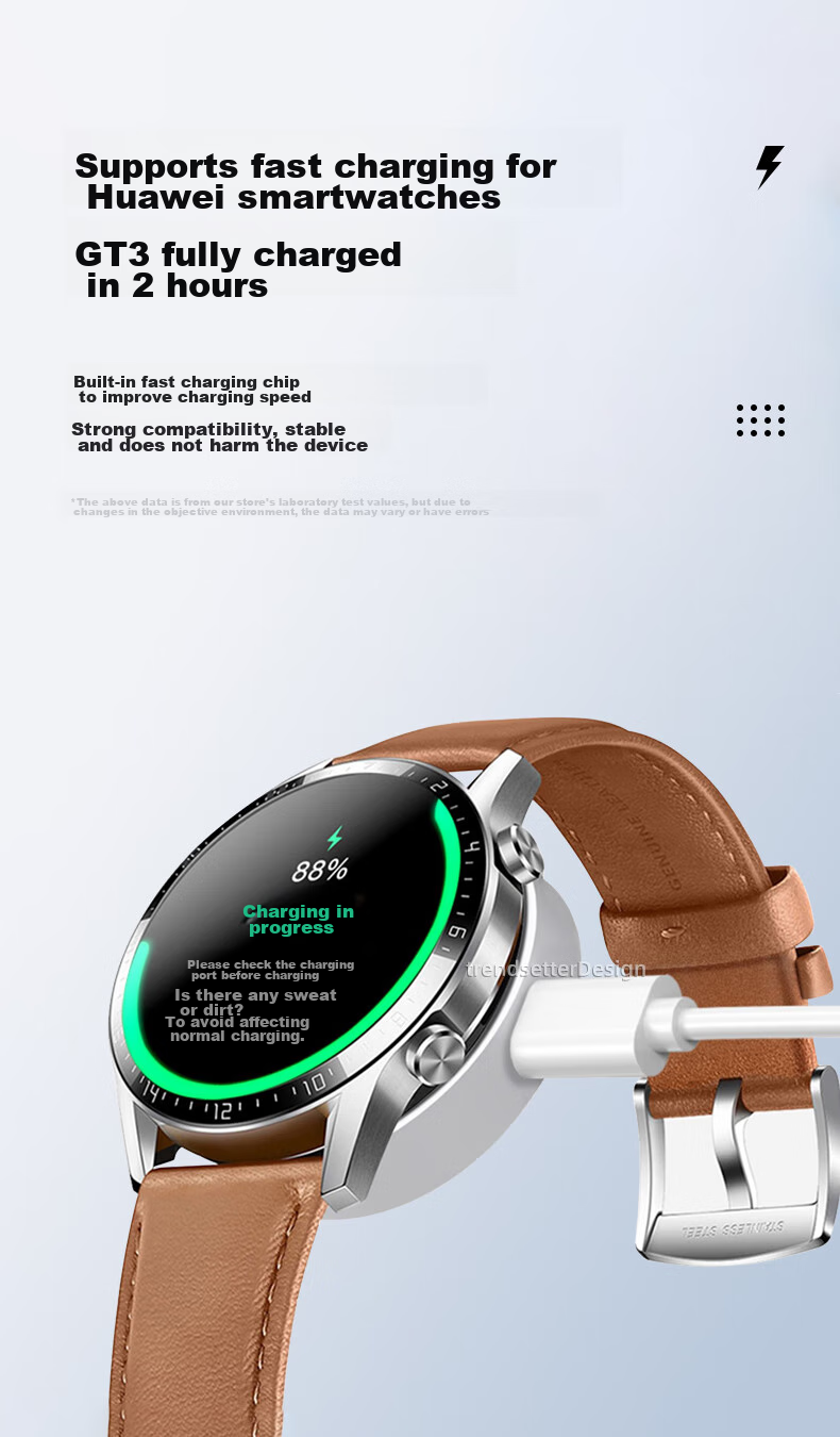 Chaofan Compatible with Huawei Watch Charger Cable, Suitable for GT6/GT5/GT4/watchFIT4 Pro/4/3pro/GT3/GT2pro/GTRunner, Magnetic Charging Adapter Base 4