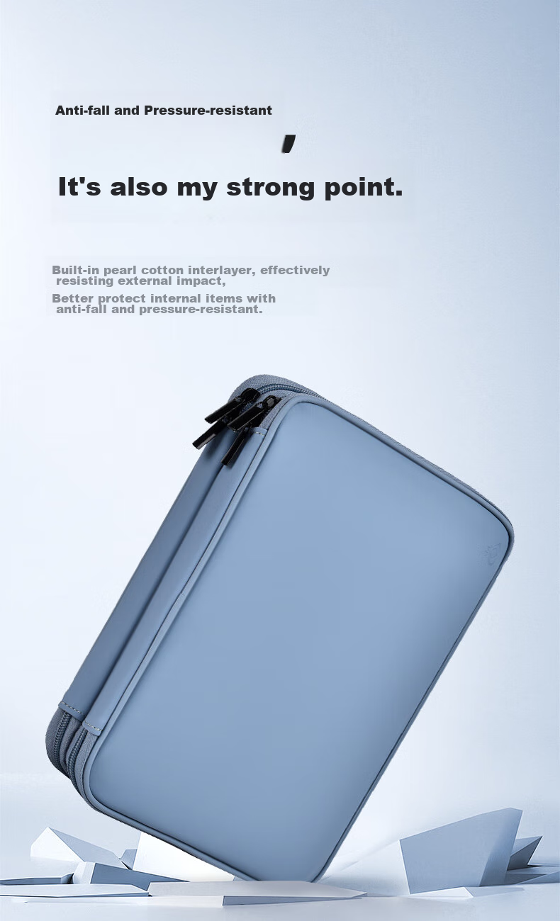 DiyiGongfang Multifunctional Digital Accessory Storage Bag for Charging Cables, Power Banks, Portable Hard Drives, Headphones, USB Drives, USB Flash Drives, Power Adapters, Data Cables, Charging Cables, Portable Protective Case, Travel Organizer Bag 10