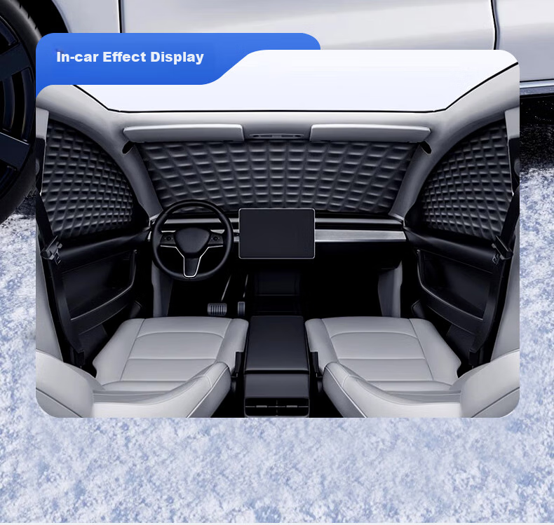 Mengduofu Car Windshield Cover, Snow Cover, Front Windshield Cover, Windshield Protector, Winter Frost And Freeze Protection Cover 9