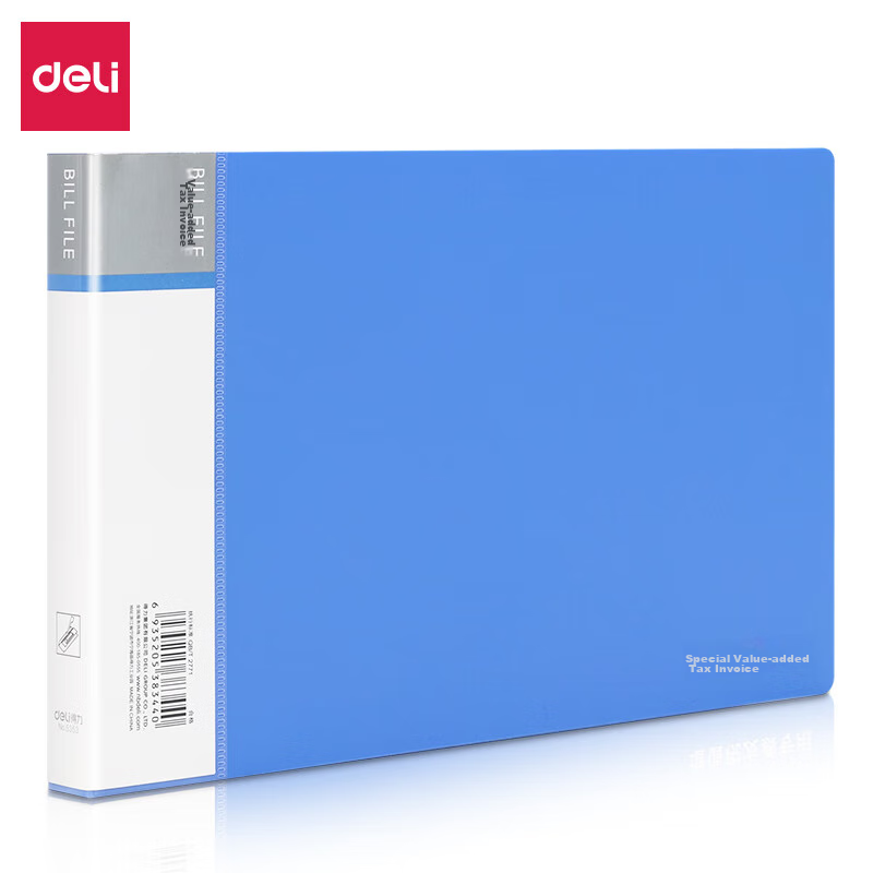 Deli 1 VAT Invoice Folder, Financial Document Storage Organizer, Metal Clip File Holder, Office Supplies, 5353