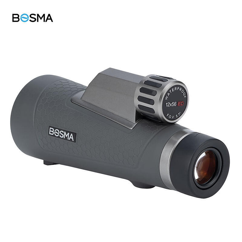 BOSMA Honey Badger 2nd Generation 12x56ED Monocular Telescope with Large Eyepiece, Wide Field of View, High Magnification, High Definition, Nitrogen-Filled Anti-Fog Waterproof Portable Desig