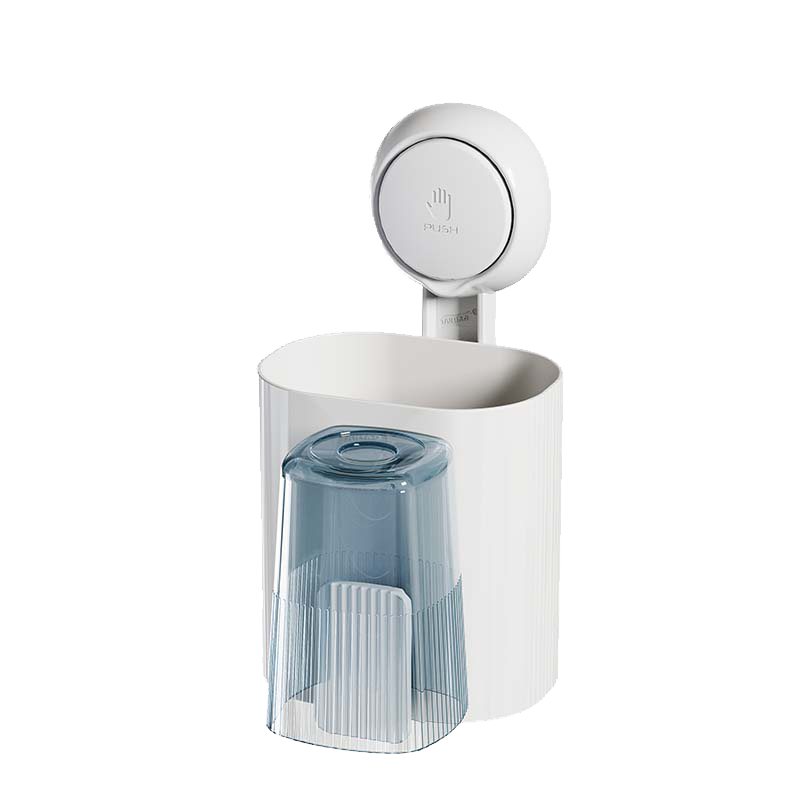 Taili Suction Cup Toothbrush Holder Storage Rack, Bathroom Toilet Wall-Mounted High-End Toothpaste Mouthwash Cup, 1 Cup