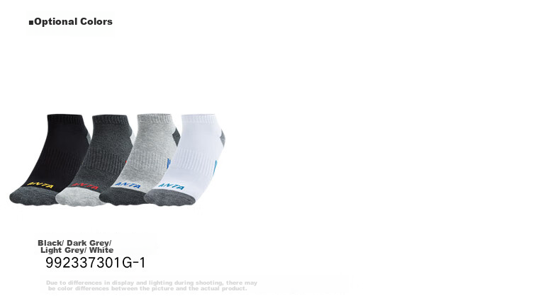 Anta Socks [4 Pairs] Sports Short Socks Comfortable Antibacterial Sweat-Absorbing Breathable Running Basketball Socks Unisex 11