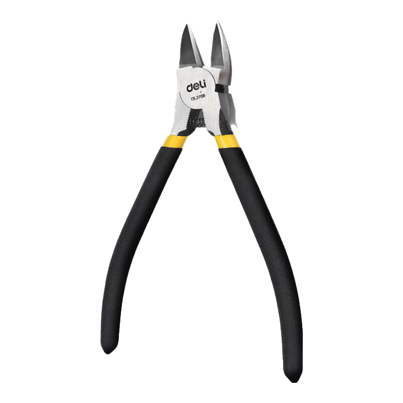 Deli Non-Slip Water Pipe Pliers, Water Pipe Cutter, Electronic Cutter, Plastic Diagonal Pliers, Electrician's Scissors, 6-Inch Wire Cutters, Emergency Pliers