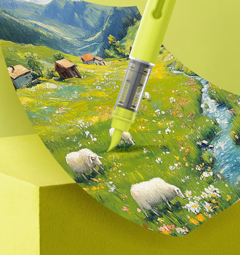 Master Back-to-School Stationery 60-Color Liquid Acrylic Marker Soft Tip Smart Ink Control Layerable Watercolor Pen Large Capacity High Coverage Brush Handwritten Report Doodle Marker 7