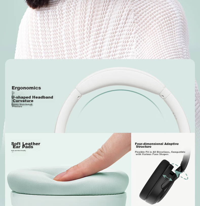 EDIFIER W800BT Free Over-Ear Bluetooth Headphones, 40H Ultra-Long Battery Life, Compatible with Phones And Computers, Suitable for Apple, Huawei, Xiaomi, Light Green, Graduation Gift 6
