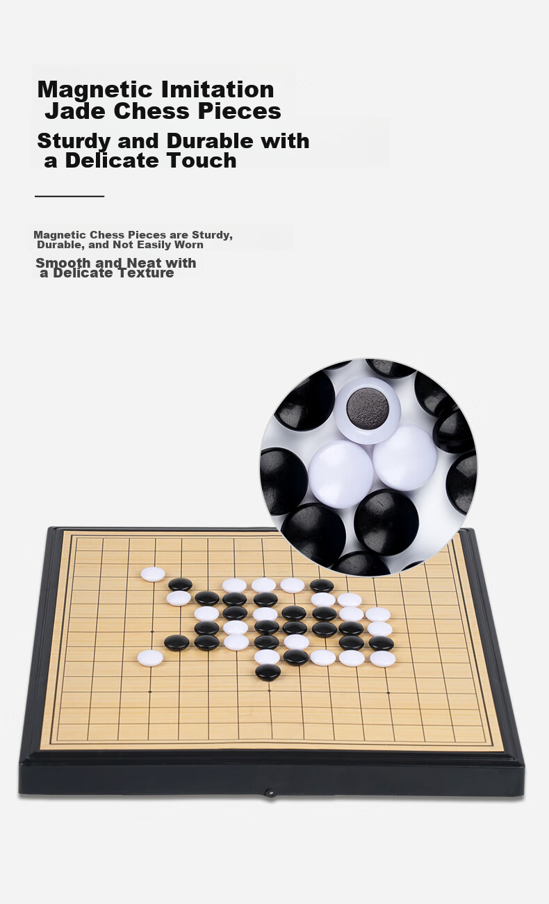 Toylezhi Magnetic Portable Folding Go and Gomoku Board Children's Educational Puzzle Toy Children's Day Gift 3