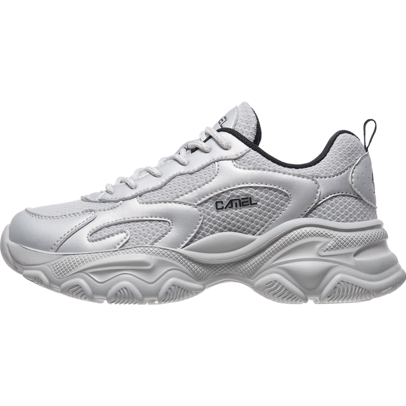 CAMEL Women's New Retro Sneakers, Breathable Mesh Upper, Thick-Soled Heightening Casual Versatile Soft-Bottomed Shock-Absorbing Dad Shoes