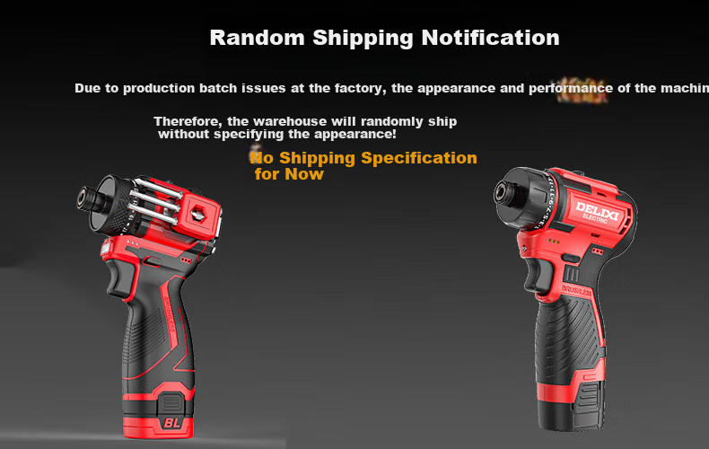 DELIXI ELECTRIC Brushless Screwdriver Machine, Lithium Battery Screwdriver, Household Electric Screwdriver, Multifunctional Dual-Speed Hand Drill, 16.8V 1