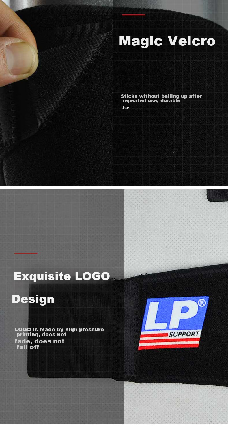 LP 756 Sports Warm Knee Brace, Easy to Put on And Take Off, Impact-Resistant, Windproof, Thickened, Single Piece, One Size Fits All 5