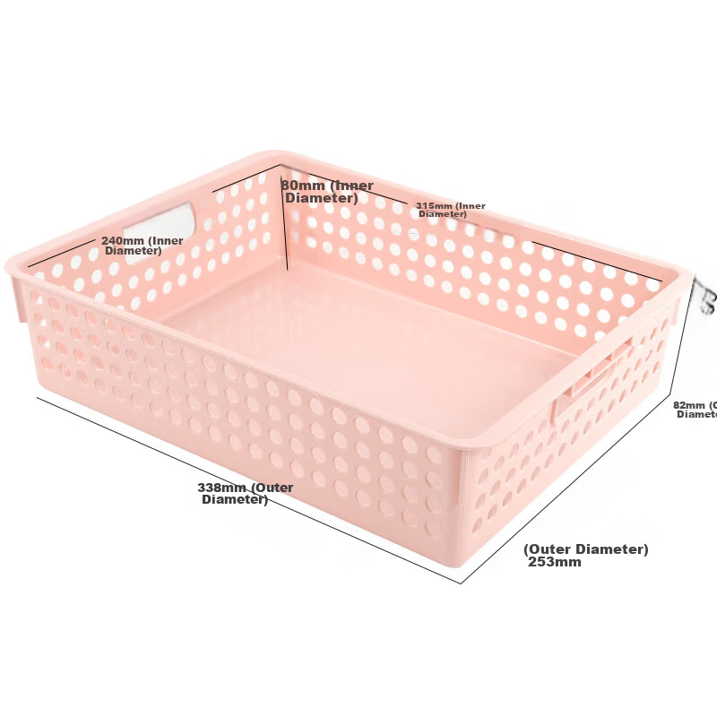 SIMAA A4 Morandi File Basket/document Tray/organizer/record Holder, Financial Voucher Invoice Document Cherry Blossom Pink 6344 5