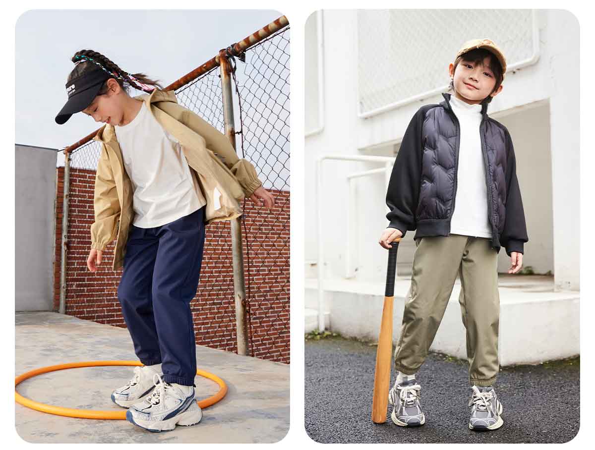 Baleno Boys' Pants Spring And Autumn 2026 Style, Children's Outdoor Sports Waterproof Cargo Pants, Hiking Pants, Kids' Tapered Casual Trousers 28