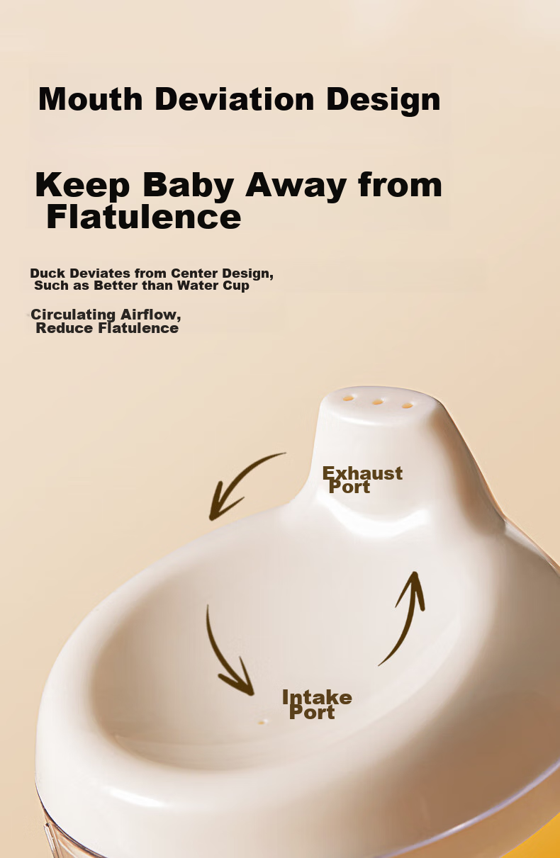 COOKSS Squeeze Cup Training Drinking Cup Baby Silicone Spout Cup Straw Bottle for 6+ Months Baby 12