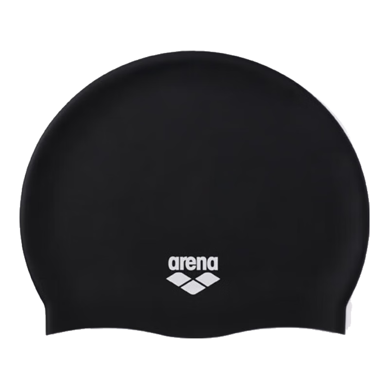 Arena Swimming Cap, Waterproof, Non-Binding, Long Hair-Friendly, Solid Color Silicone Swim Cap, Unisex