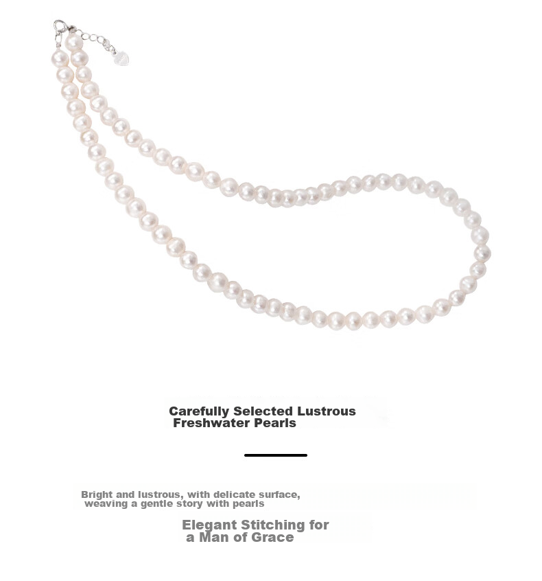 Hrfly White Pearl Necklace, Collarbone Chain, Baby Bead Jewelry Gift for Women, Girlfriend, Wife, Teacher's Day Birthday Gift Box 11