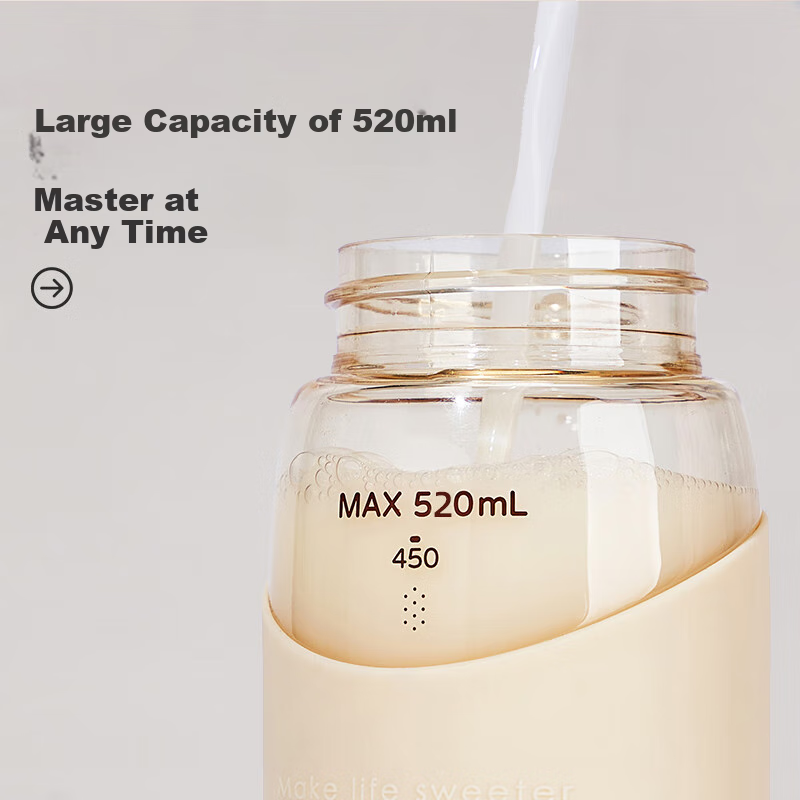 Cica Straw Cup for Pregnant And Postpartum Women, Lying Drinking Water Cup with Scale, Heat-Resistant Adult And Children's Water Bottle