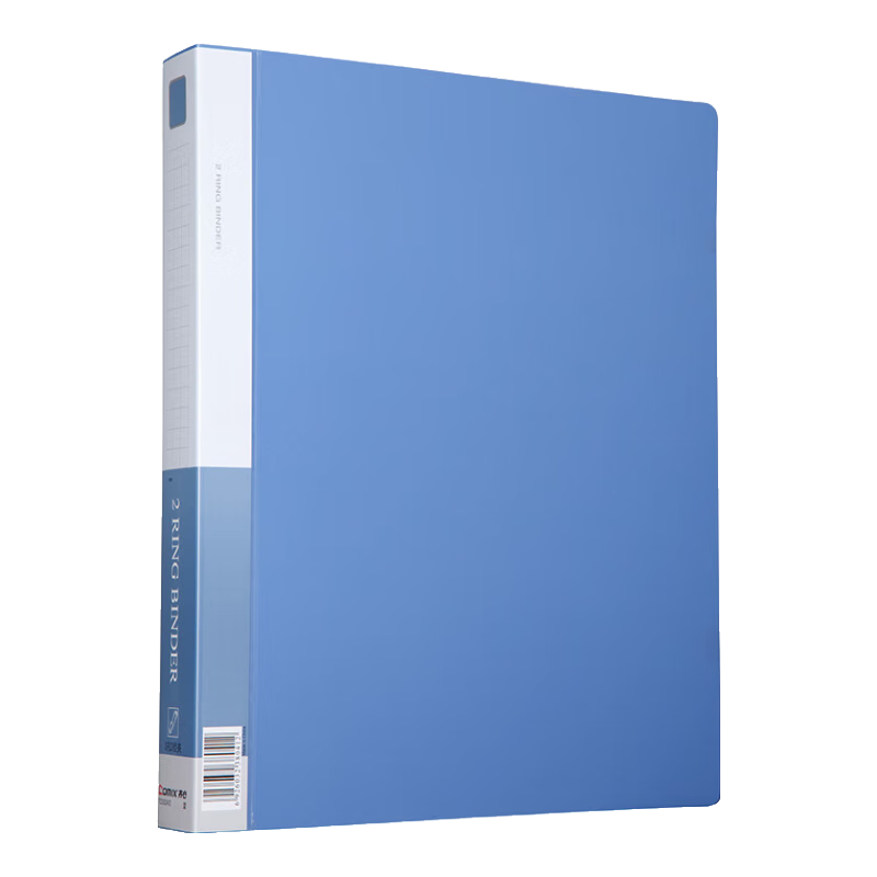 COMIX A4 Two-Hole D-Type File Folder, Loose-Leaf Punched File Folder Document Organizer, File Storage, Office Supplies, Blue TC532A-D