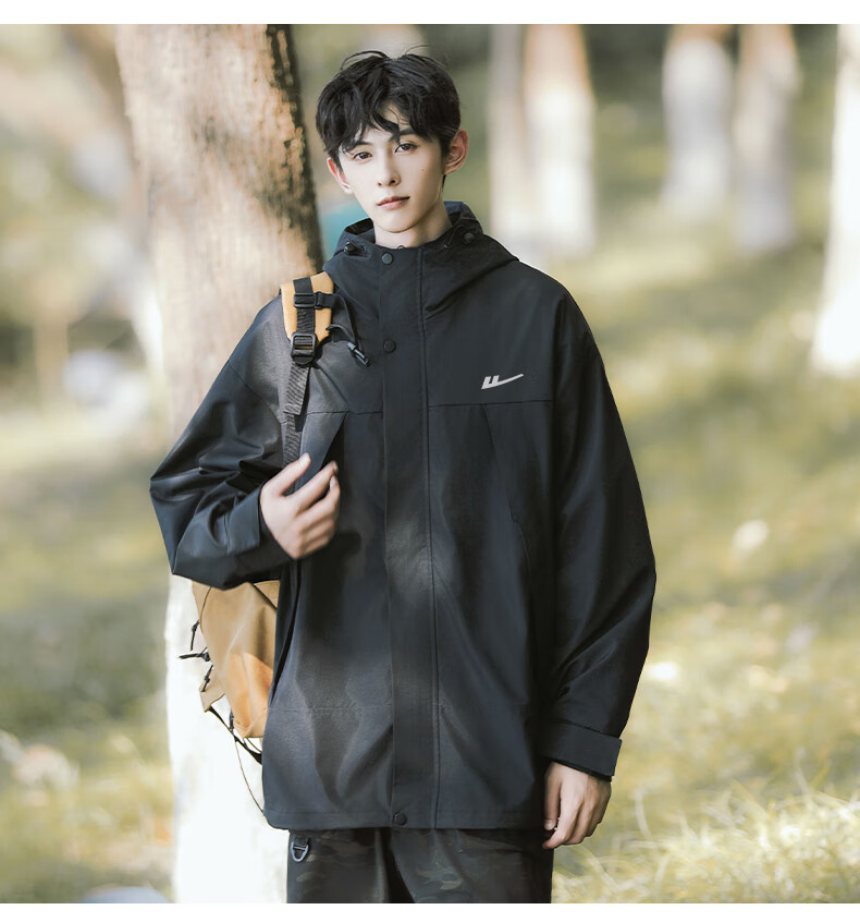 Huili Casual Jacket for Men, Spring And Autumn Outerwear, Windproof, Waterproof, Breathable, Hiking Coat 16
