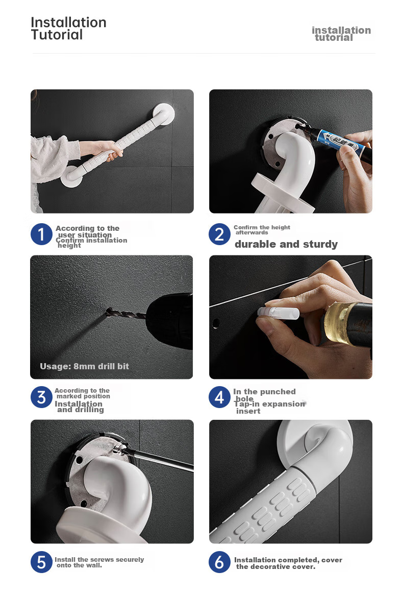 Muvi Barrier-Free Bathroom Toilet Handrail, Elderly Safety Handrail Railing, Specialized Bathroom Toilet Anti-Fall Lifting Device 15