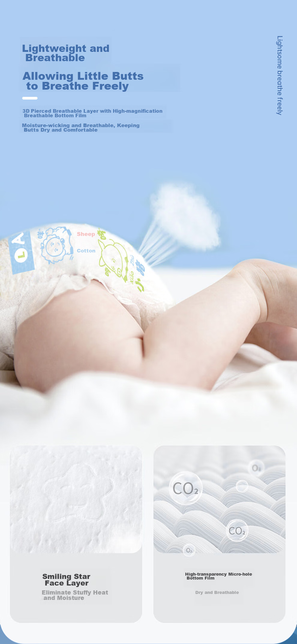 Aiweier Alvin [No Carbamide Ammonia Detected] Classic Soft Touch Pull-Up Diapers, XL Size, 42 Pieces, Dry And Absorbent 4