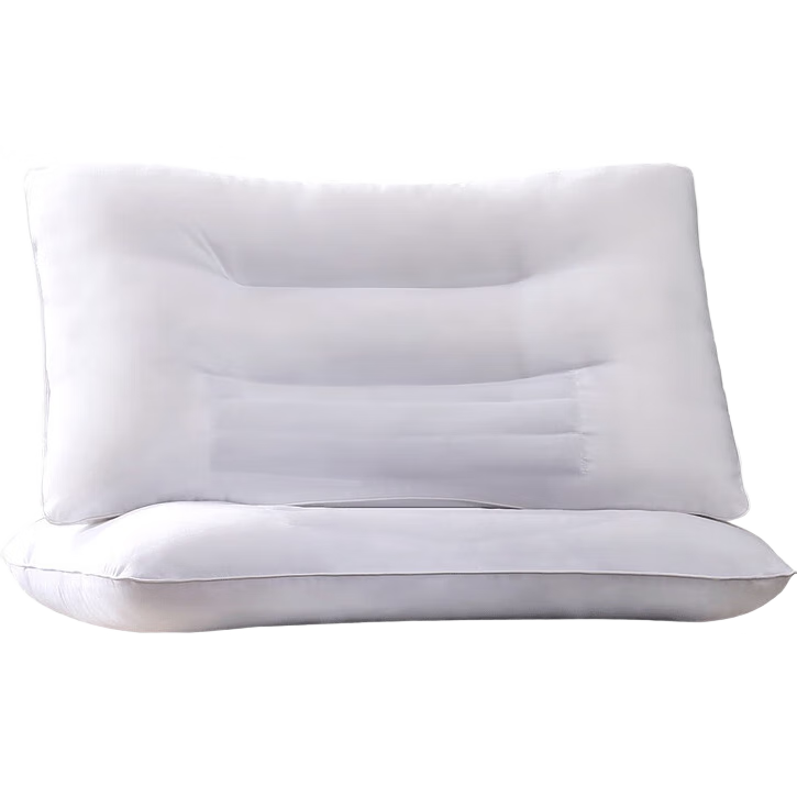 FUANNA Pillow with Cassia Seed Cervical Pillow Herbal Pillow Adult Low Pillow Set of Two Neck Support Pillow Core 74*48cm