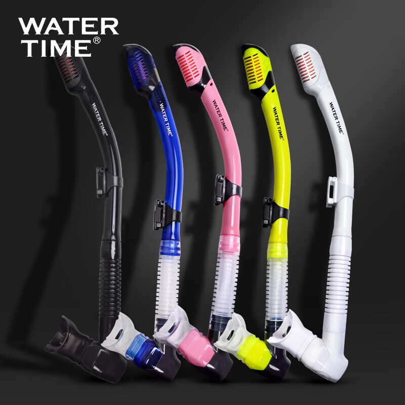 Маска для снорклинга WATERTIME, полнолицевая, сухая, для взрослых, ПВХ, розовая