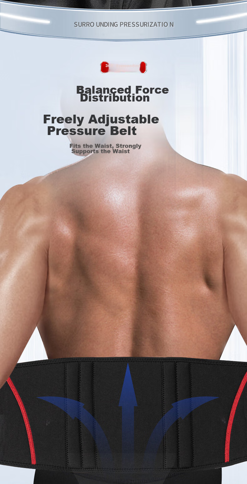 Li-Ning Back Support Belt for Men And Women, Sports Fitness Lumbar Disc Herniation Muscle Strain Running Deadlift Waist Brace Prolonged Sitting Warmth Back Protectio 8