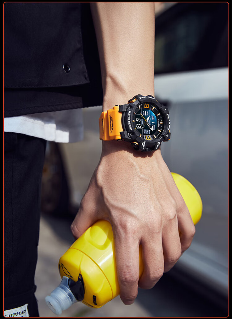 LOUIE JUELEN Men's Multifunctional Sports Watch with Alarm, Luminous Display And Water Resistance for Middle School, High School Students And Teenagers 14