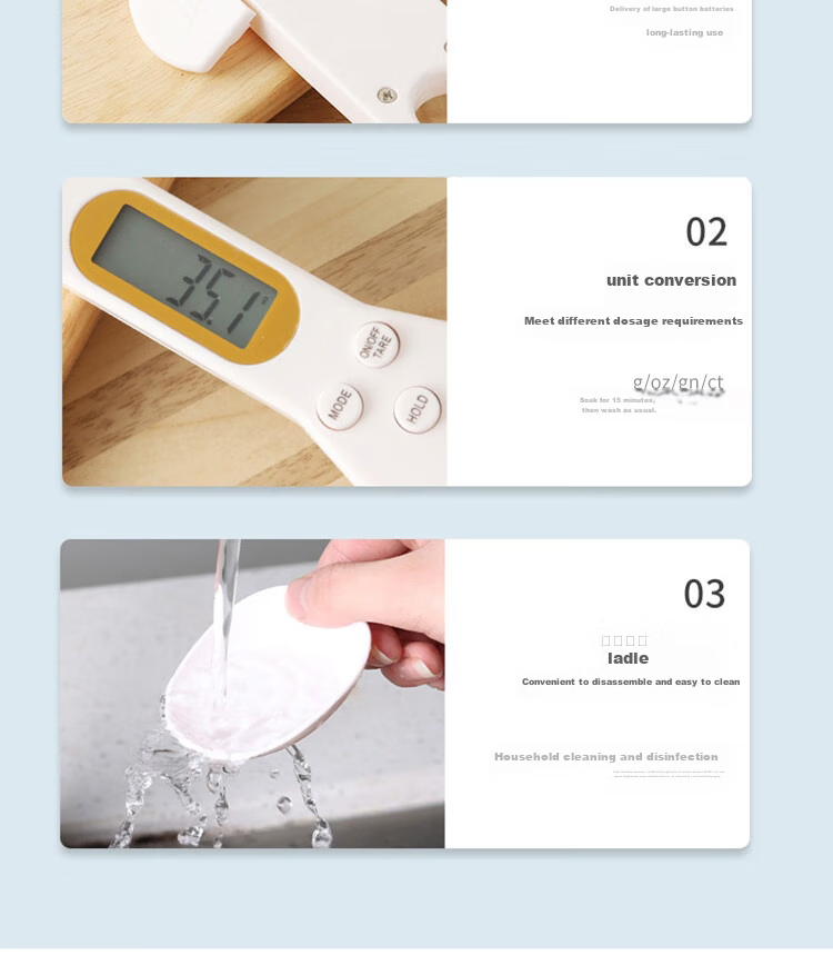 BJ (Baijie) Electronic Measuring Spoon Scale, Baking Scale, Household Kitchen Electronic Scale, Home Baby Food And Milk Powder Food Scale 17