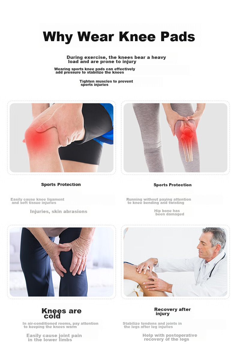 PROIRON Puli'ai Knee Brace for Sports, Men And Women, Running Protection, Meniscus Support, Badminton And Basketball Knee Guard, One Pair Size L 4