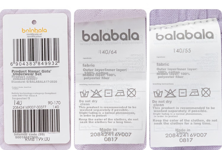 BALABALA Children's Thermal Underwear Set, Winter Thickened Padded Boys' Comfortable Autumn Clothes And Pants, Baby Base Layer Sleepwear 30