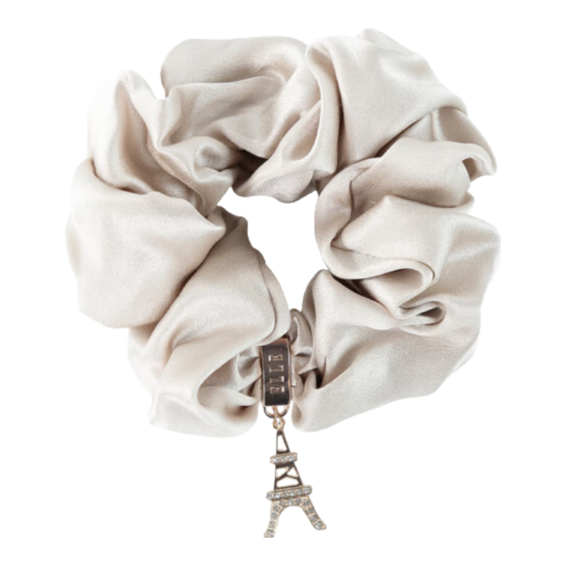 ELLE [100% Mulberry Silk] Hair Ties Elegant High-Quality Silk Scrunchies for Women, Mid-Autumn Festival Gift