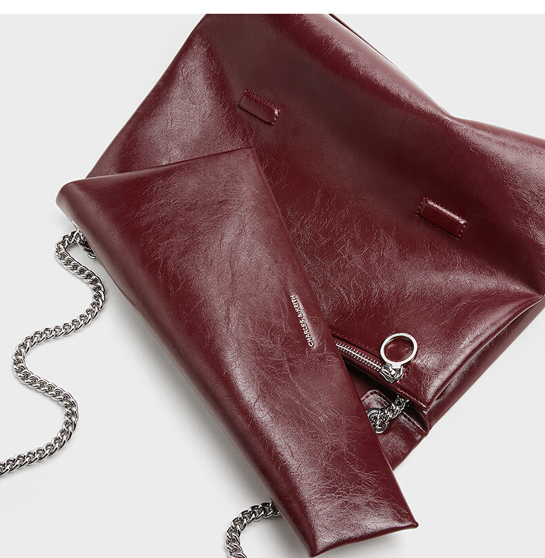 CHARLES&KEITH Large Capacity Soft Chain Messenger Bag, Shoulder Bag, Underarm Bag, Women's Handbag, Birthday Gift, CK2-20271514 10